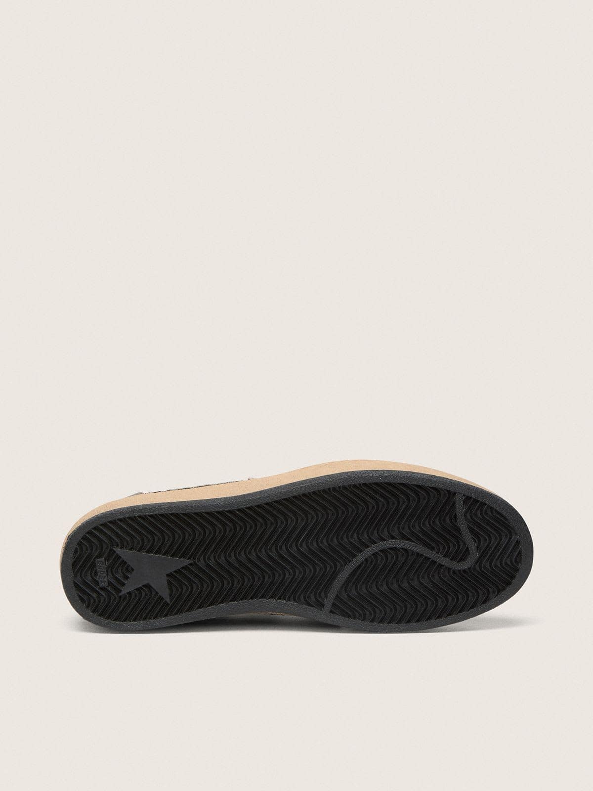 Women's gray and black Ball Star LTD in glitter with Skins - Golden Goose Women