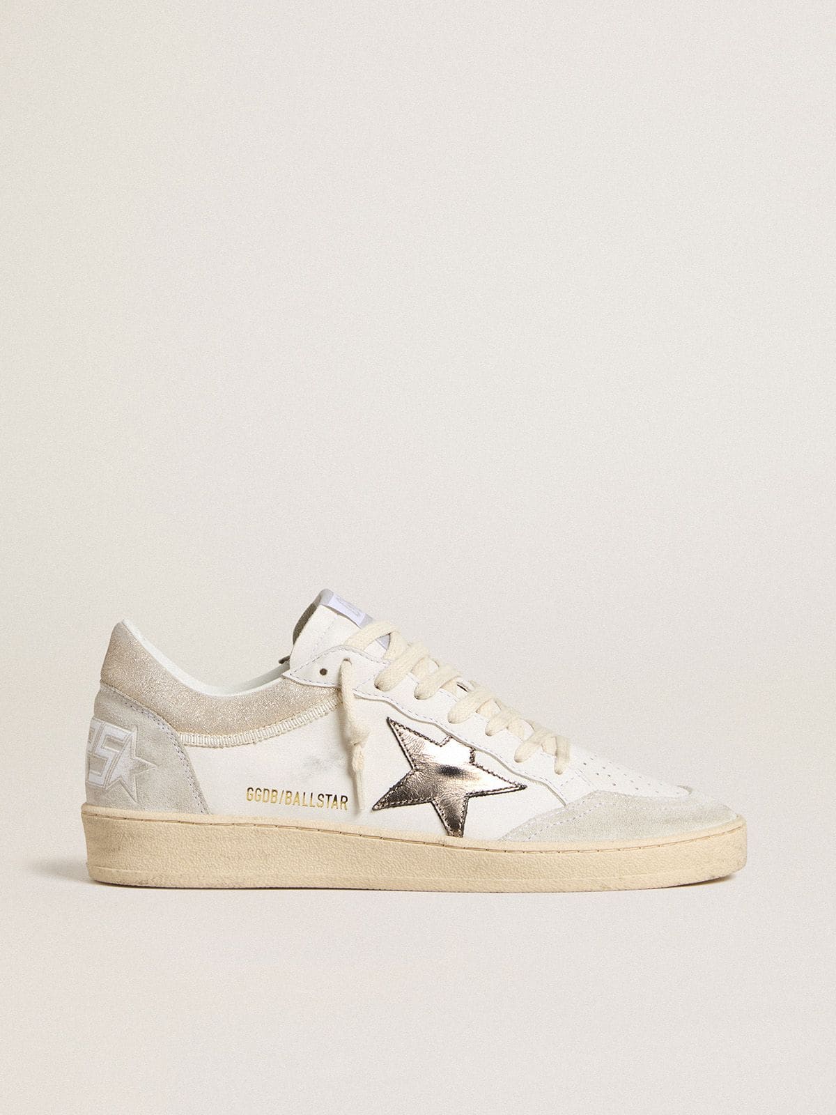 Women's Ball Star with metallic leather star and glossy leather heel tab - Golden Goose Women