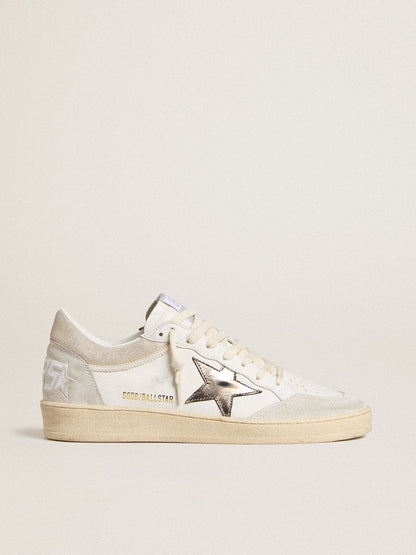 Women's Ball Star with metallic leather star and glossy leather heel tab - Golden Goose Women