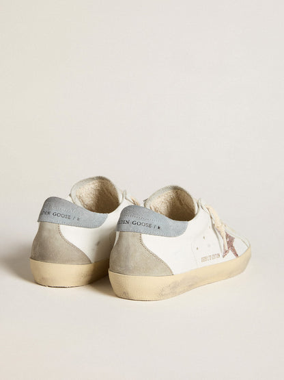 Women's Super-Star LTD with multicolor glitter star and suede heel tab - Golden Goose Women