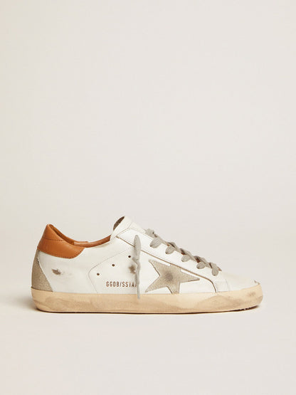 Women’s Super-Star sneakers with suede star and brown heel tab - Golden Goose Women
