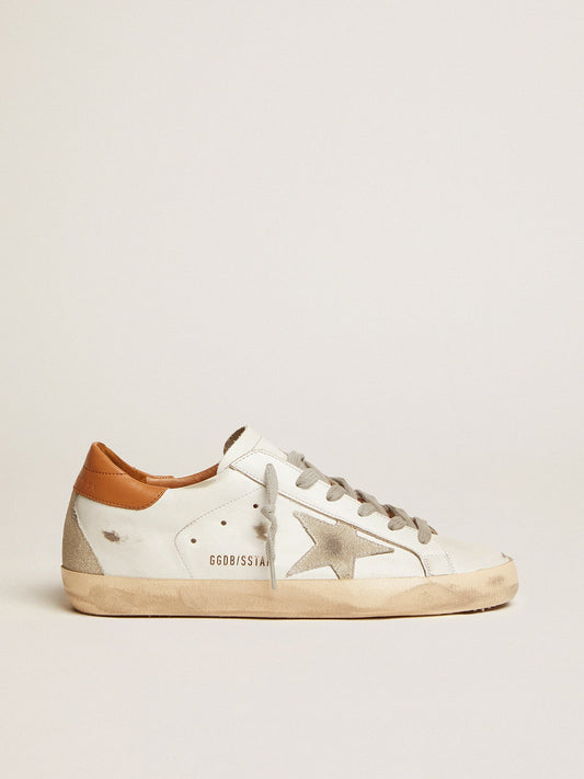 Women’s Super-Star sneakers with suede star and brown heel tab - Golden Goose Women