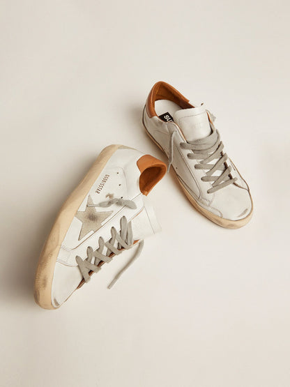 Women’s Super-Star sneakers with suede star and brown heel tab - Golden Goose Women