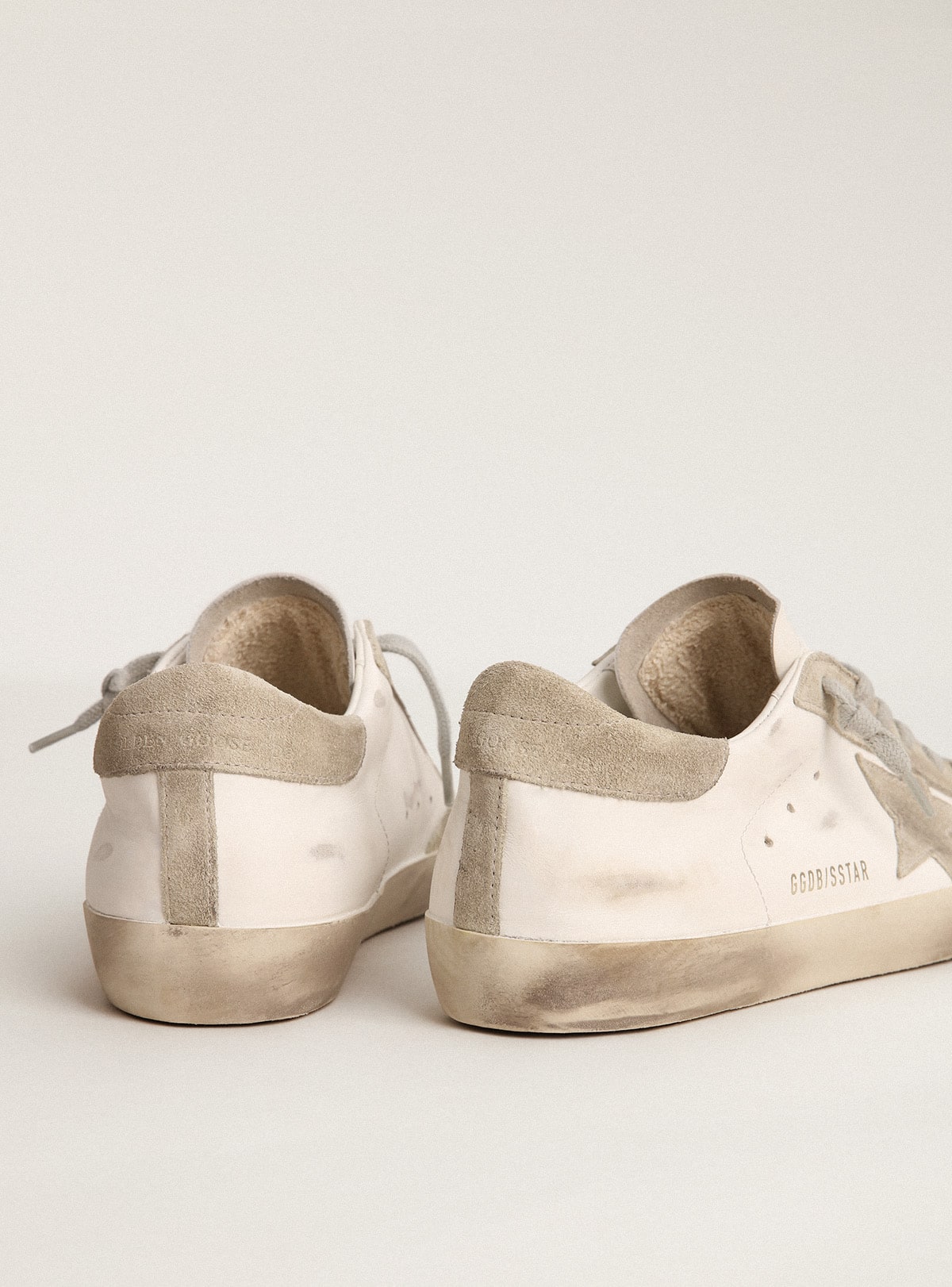 Women’s Super-Star with gray suede star and heel tab - Golden Goose Women
