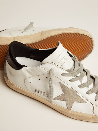 Women's Super-Star with black heel tab and metal stud lettering - Golden Goose Women