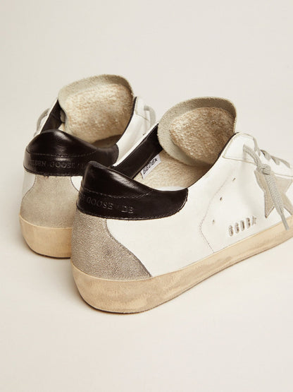 Women's Super-Star with black heel tab and metal stud lettering - Golden Goose Women