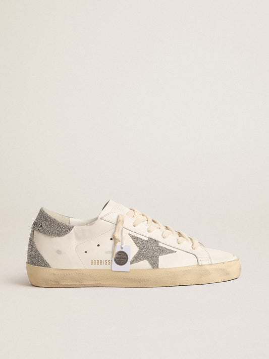 Women’s Super-Star with silver Swarovski crystal star and heel tab - Golden Goose Women