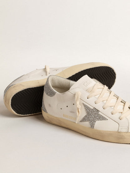 Women’s Super-Star with silver Swarovski crystal star and heel tab - Golden Goose Women
