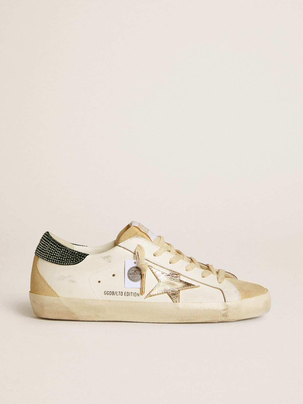 Women’s Super-Star LTD with leather star and Swarovski crystals heel tab - Golden Goose Women