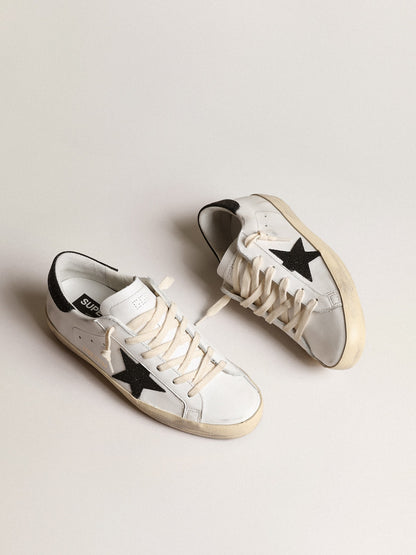 Sneaker black Swarovski crystals Super-Star LTD for women | Golden Goose - Golden Goose Women