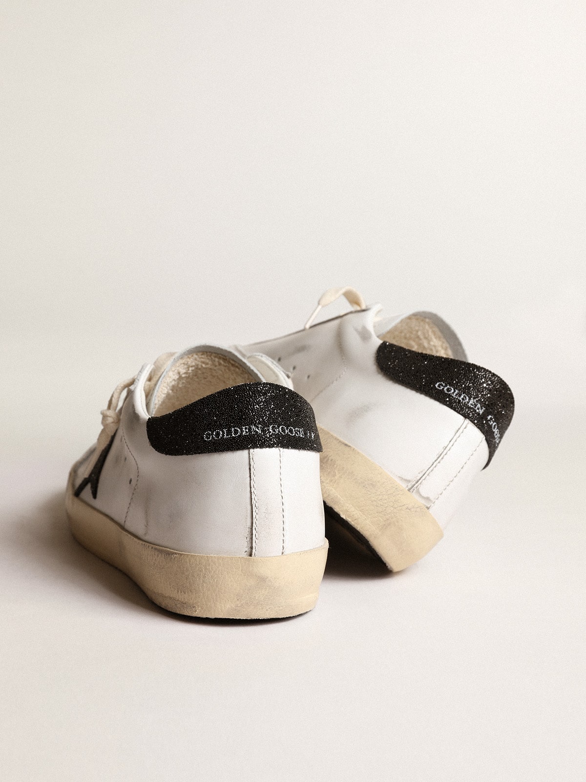 Sneaker black Swarovski crystals Super-Star LTD for women | Golden Goose - Golden Goose Women
