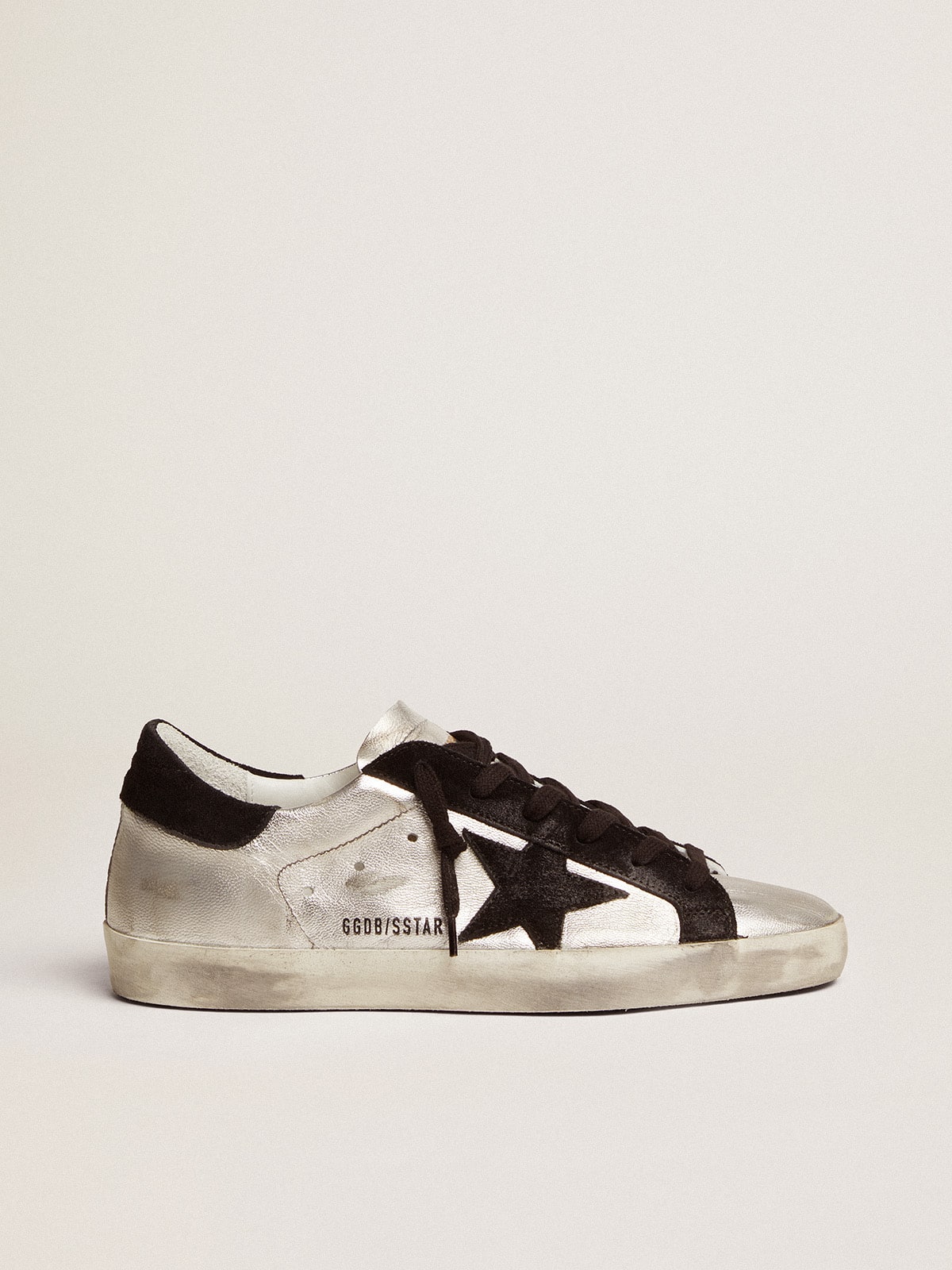 Women’s Super-Star sneakers in silver leather | Golden Goose - Golden Goose Women