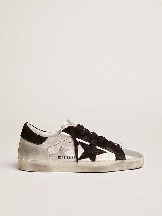 Women’s Super-Star sneakers in silver leather | Golden Goose - Golden Goose Women