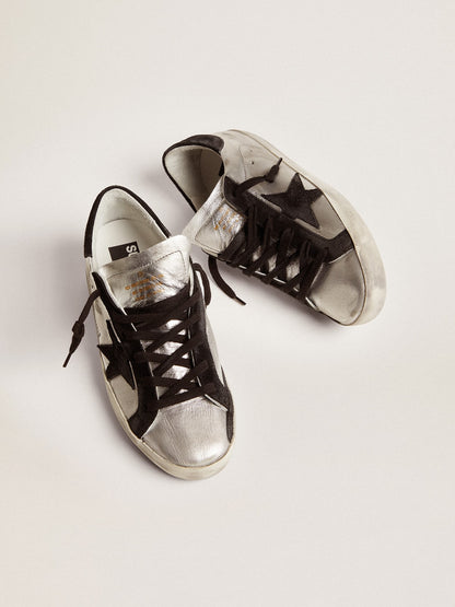 Women’s Super-Star sneakers in silver leather | Golden Goose - Golden Goose Women