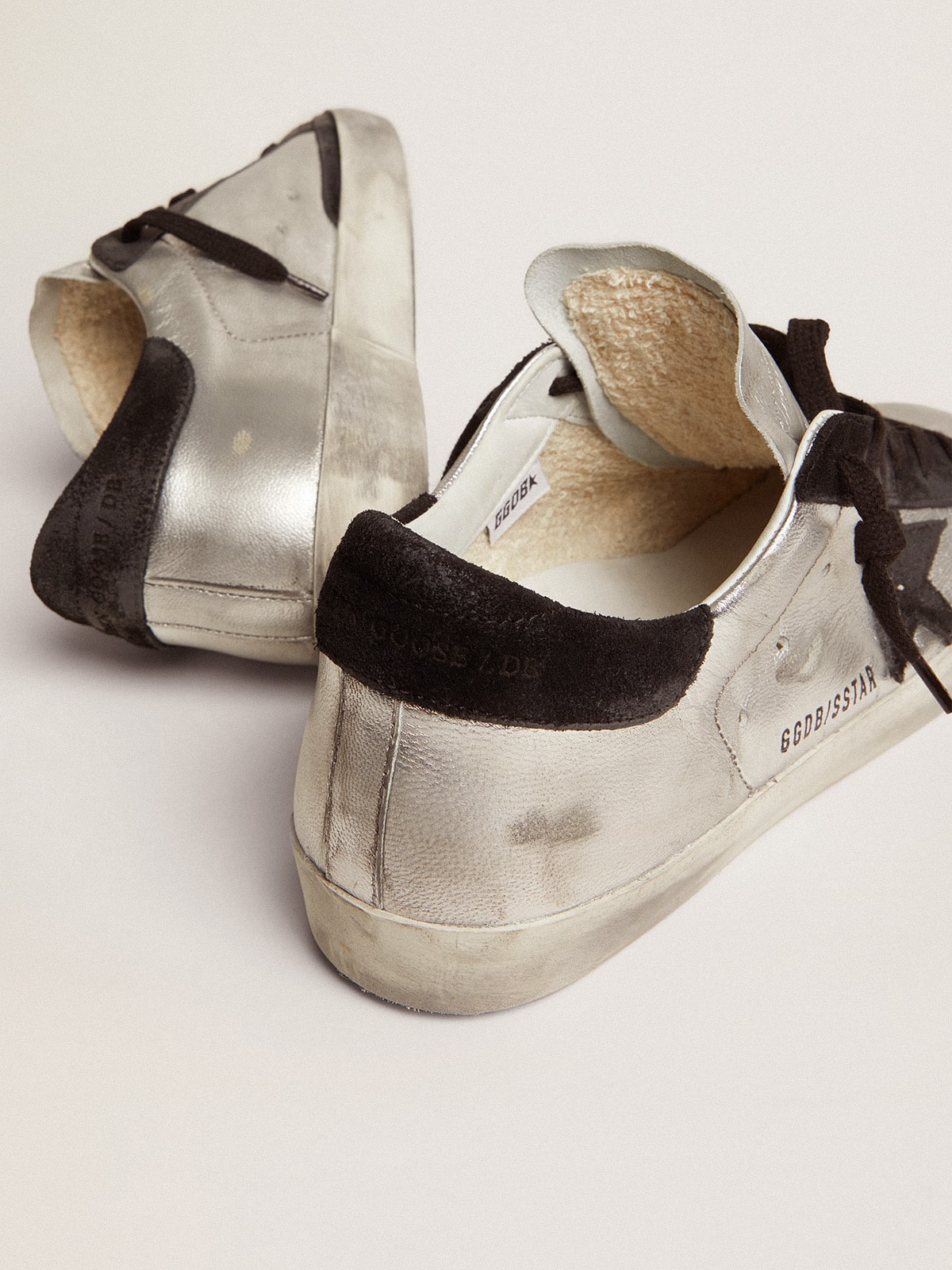Women’s Super-Star sneakers in silver leather | Golden Goose - Golden Goose Women