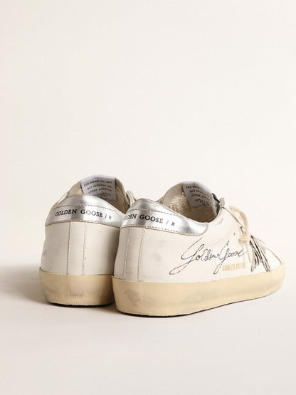 Super-Star with silver Swarovski crystal tongue - Golden Goose Women