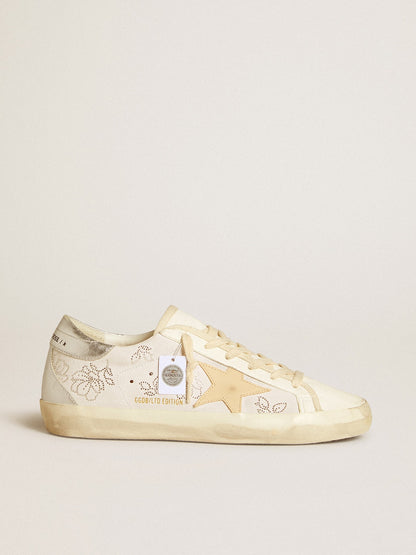 Women's Super-Star  with Swarovski crystals and smoke gray leather star - Golden Goose Women