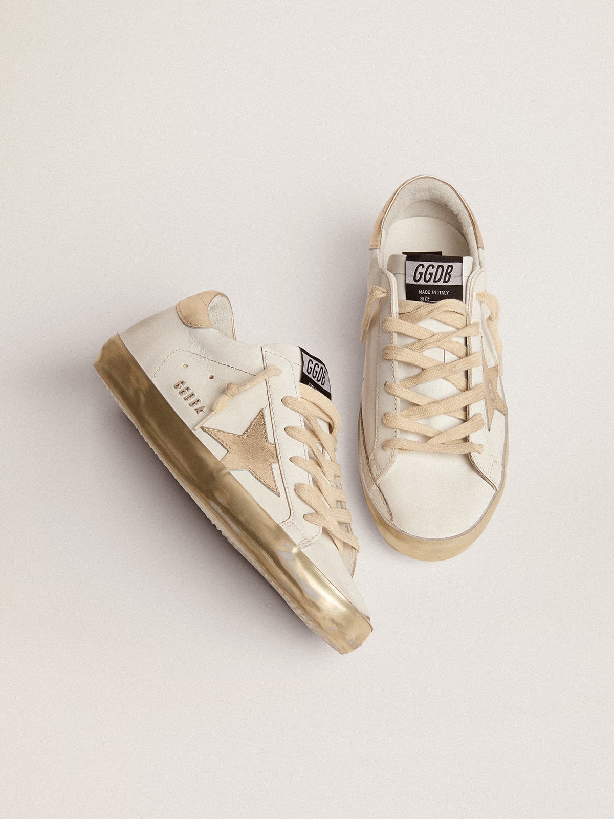 Women’s Super-Star sneakers with gold foxing | Golden Goose - Golden Goose Women