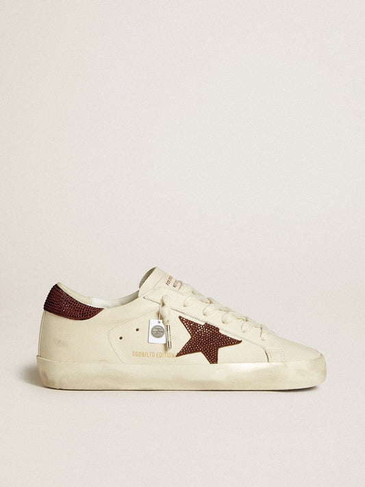 Women’s Super-Star  with suede star and heel tab with Swarovski crystals - Golden Goose Women