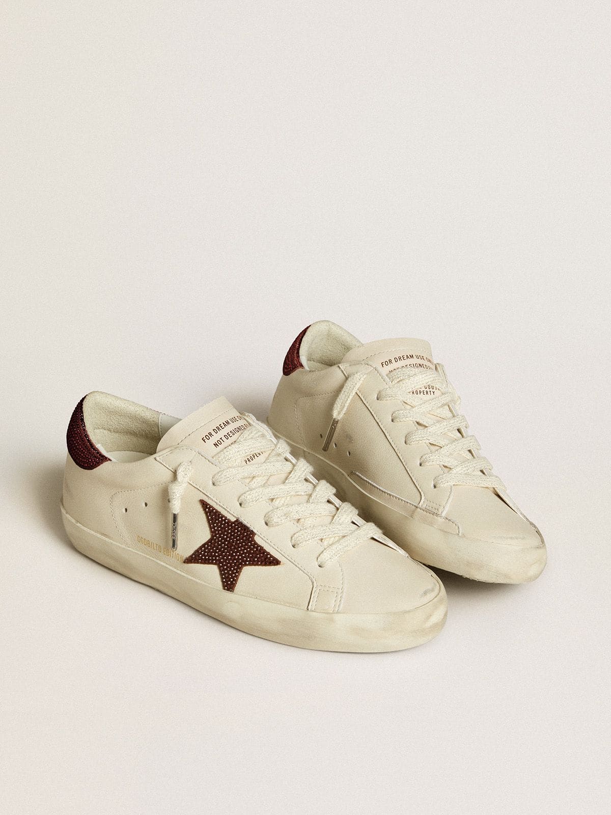 Women’s Super-Star  with suede star and heel tab with Swarovski crystals - Golden Goose Women