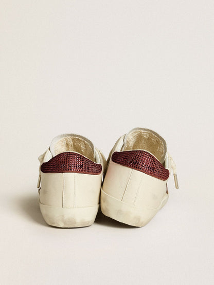 Women’s Super-Star  with suede star and heel tab with Swarovski crystals - Golden Goose Women