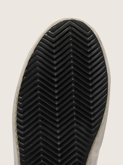 Women's Super-Star with white suede star and black croc-print leather heel tab - Golden Goose Women