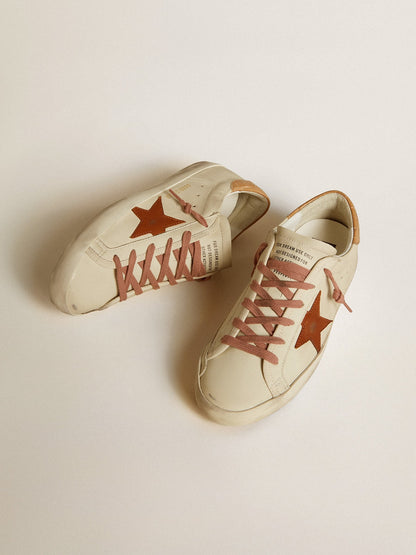 Women’s Super-Star with leather star and crocodile-print leather heel tab - Golden Goose Women