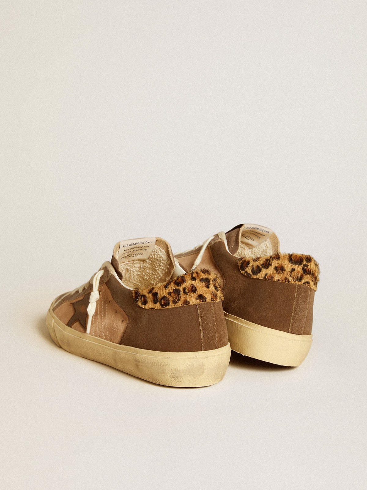 Women’s Super-Star in suede with leather star and pony skin heel tab - Golden Goose Women