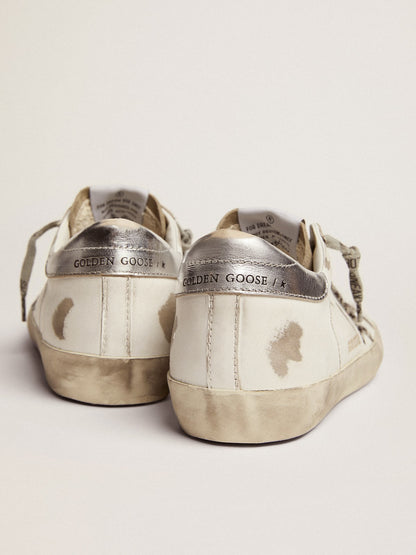 Women's Super-Star with zebra print pony skin star - Golden Goose Women