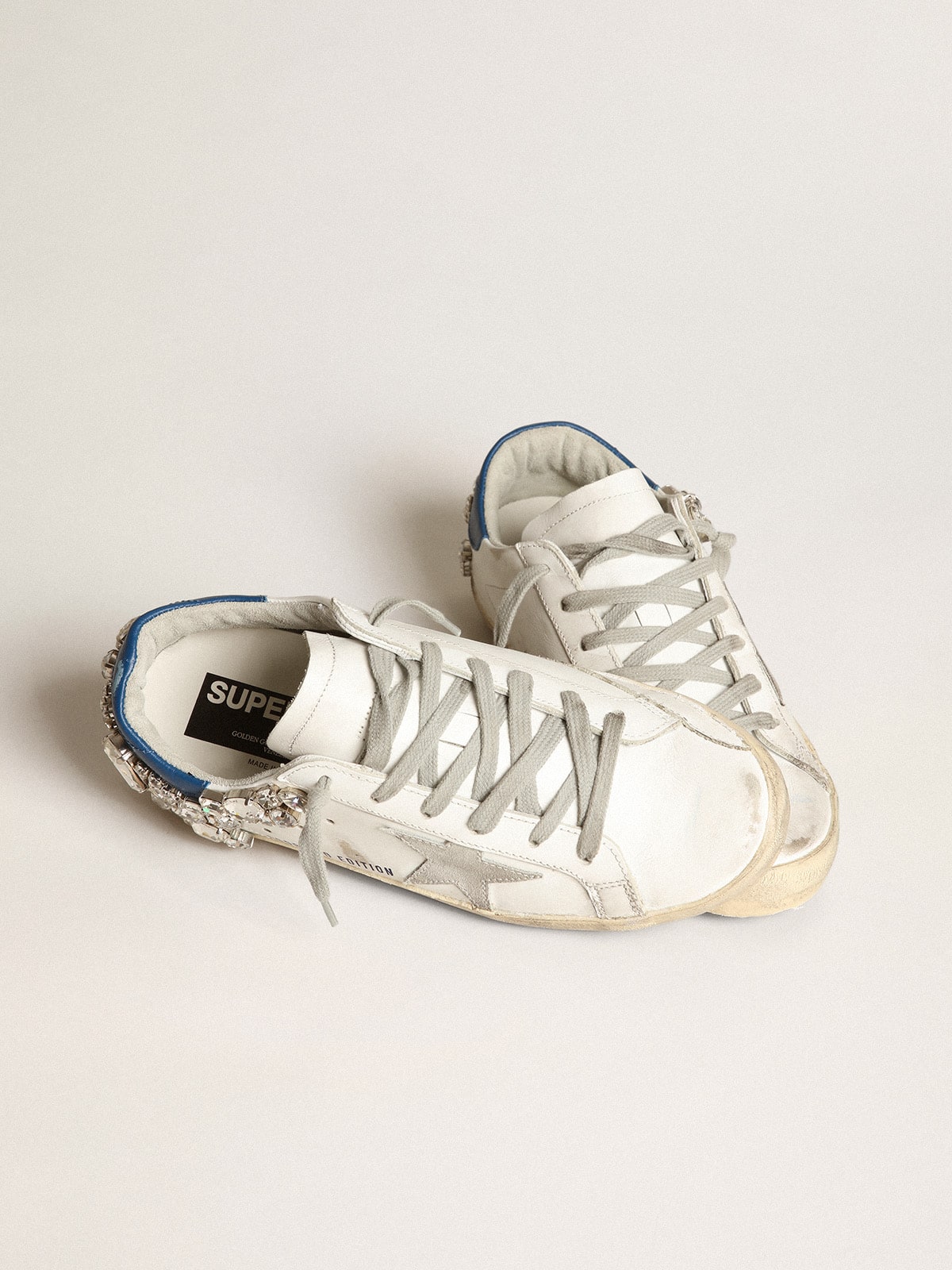 Women's Rhinestones Sneaker Super-Star | Golden Goose - Golden Goose Women