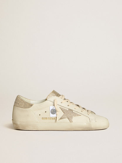 Women’s Super-Star in nappa leather with Swarovski crystal star and heel tab - Golden Goose Women