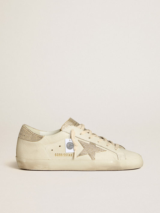 Women’s Super-Star in nappa leather with Swarovski crystal star and heel tab - Golden Goose Women