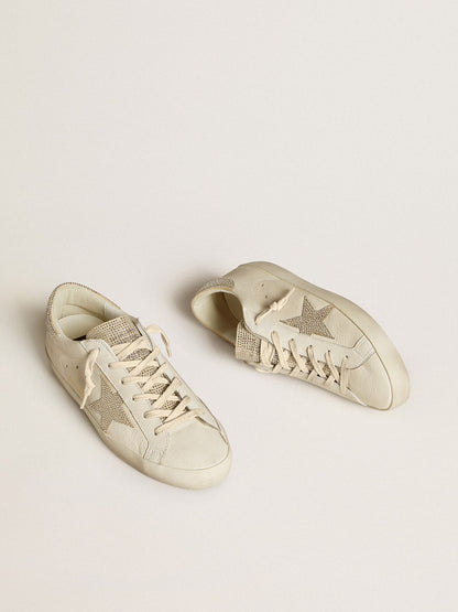 Women’s Super-Star in nappa leather with Swarovski crystal star and heel tab - Golden Goose Women