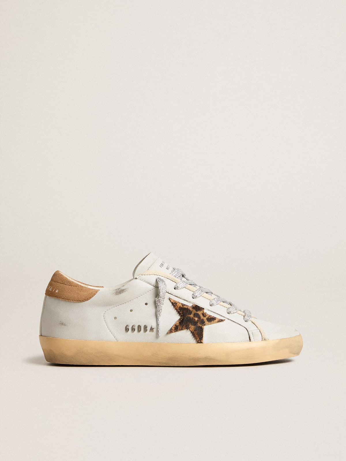 Women's Super-Star in nappa leather with pony skin star and suede heel tab - Golden Goose Women