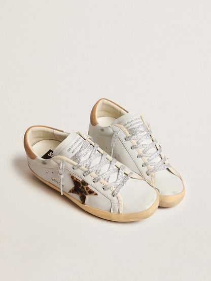 Women's Super-Star in nappa leather with pony skin star and suede heel tab - Golden Goose Women