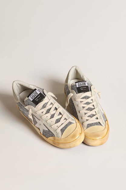 Women’s Super-Star LAB with white star and Swarovski glitter upper - Golden Goose Women