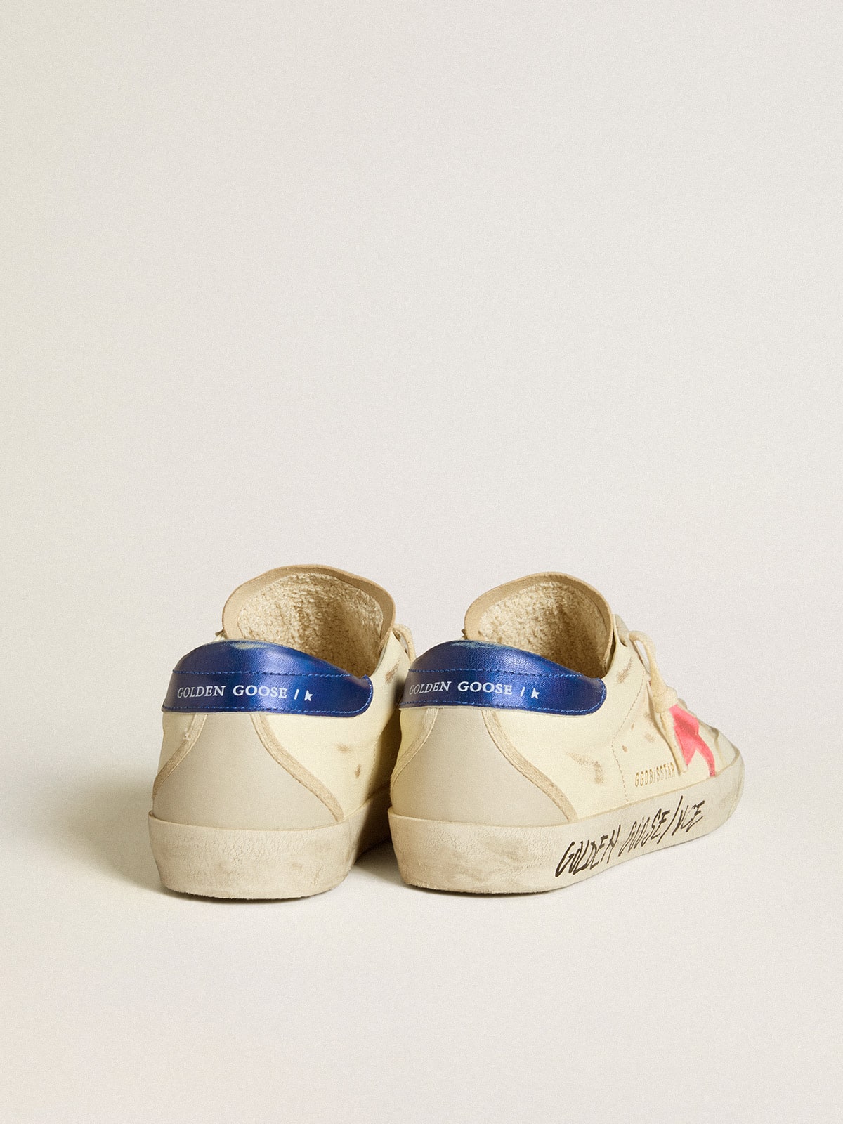 Women’s Super-Star in nappa with suede star and metallic leather heel tab - Golden Goose Women
