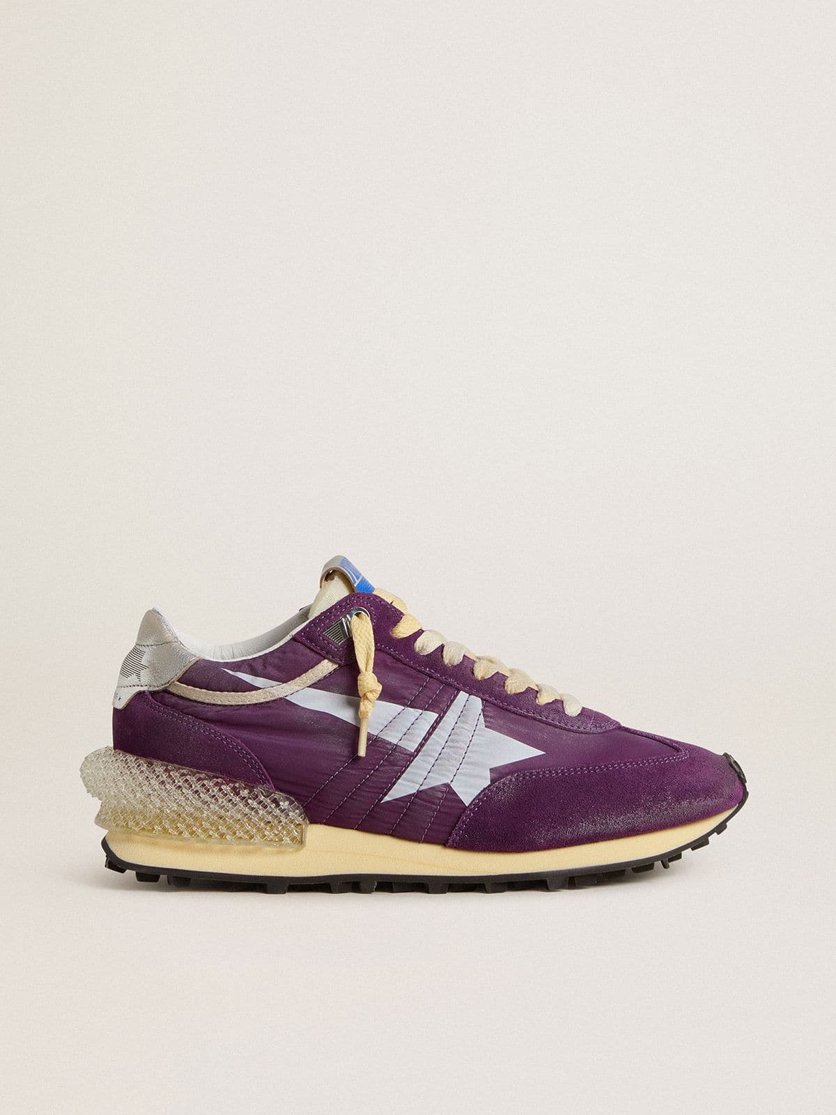 Women’s Marathon with purple nylon upper and white star - Golden Goose Women