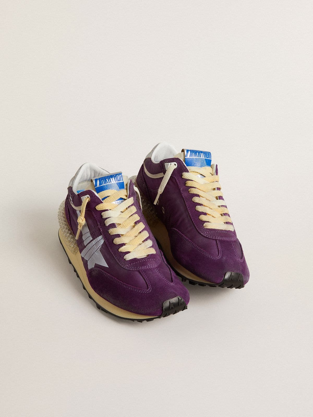 Women’s Marathon with purple nylon upper and white star - Golden Goose Women