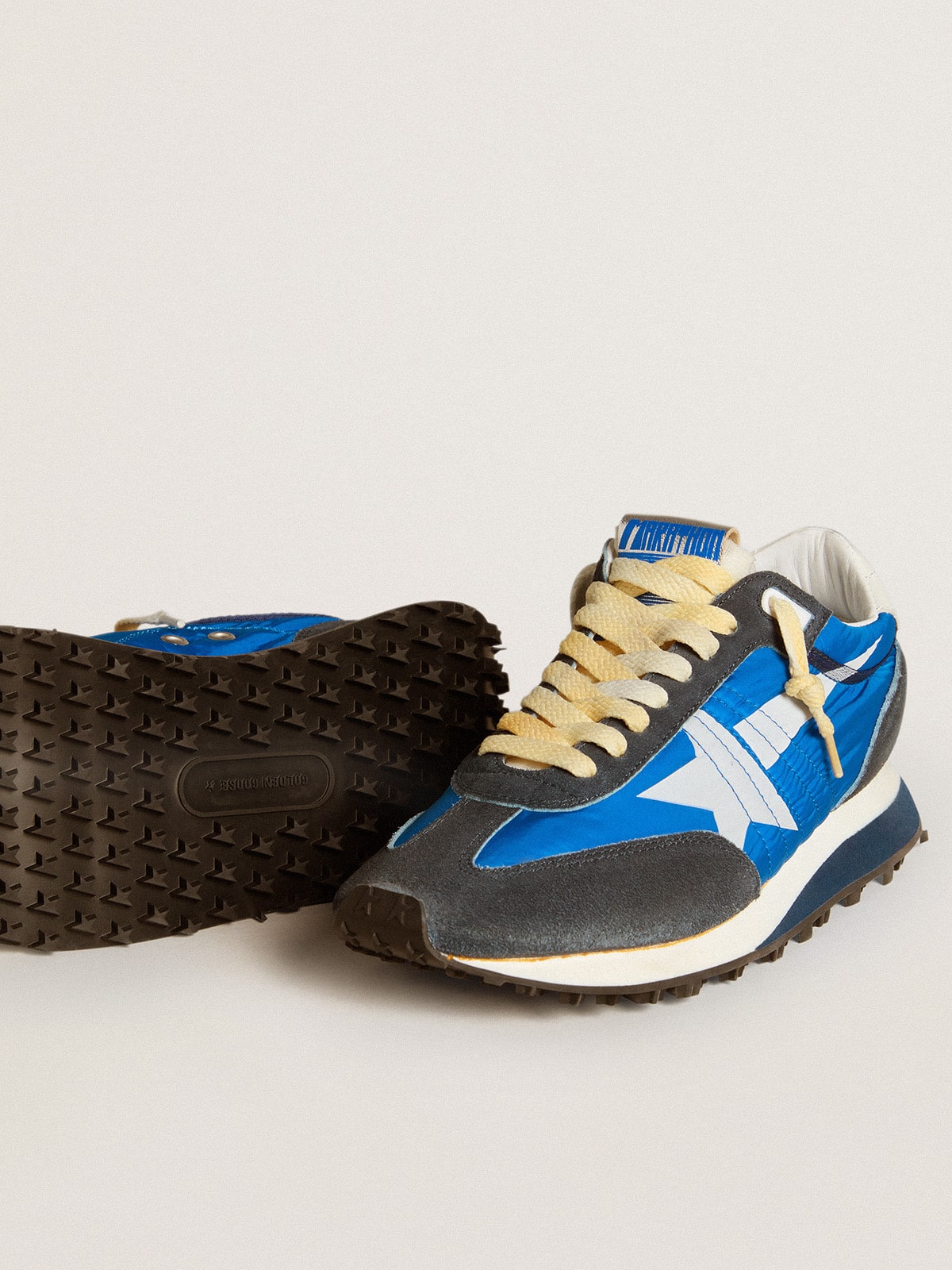 Women’s Marathon with blue nylon upper and white star - Golden Goose Women