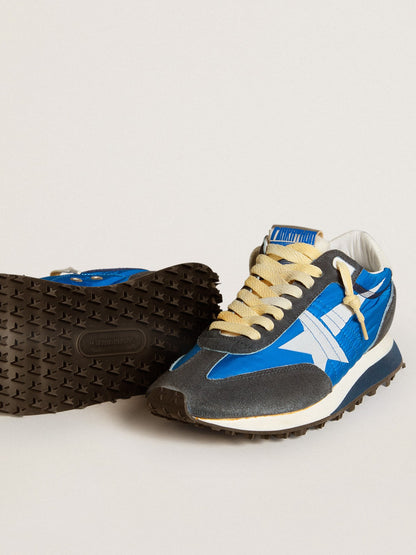 Women’s Marathon with blue nylon upper and white star - Golden Goose Women