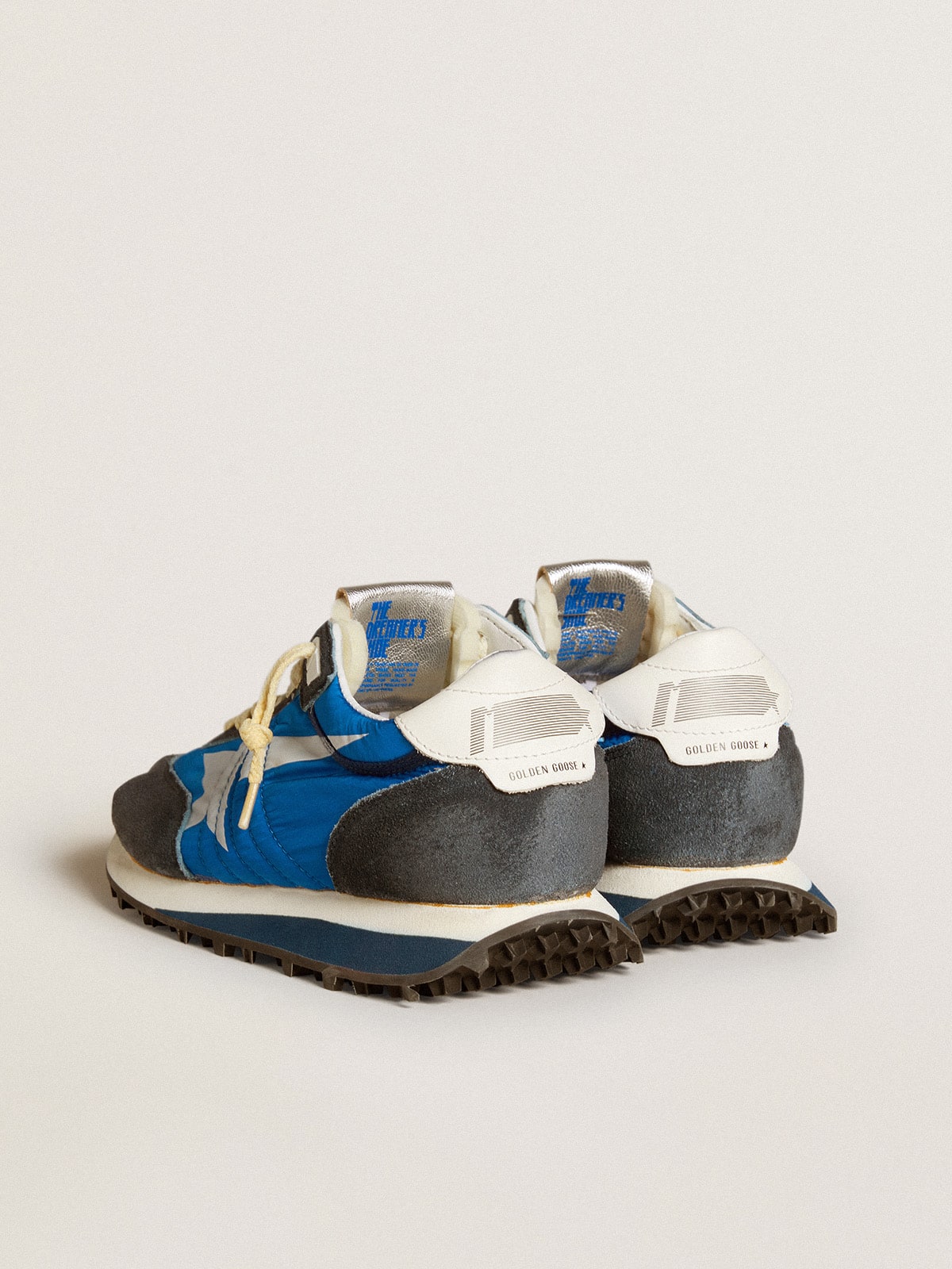 Women’s Marathon with blue nylon upper and white star - Golden Goose Women