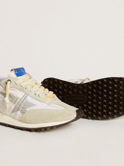 Women’s Marathon with white nylon upper and silver star - Golden Goose Women
