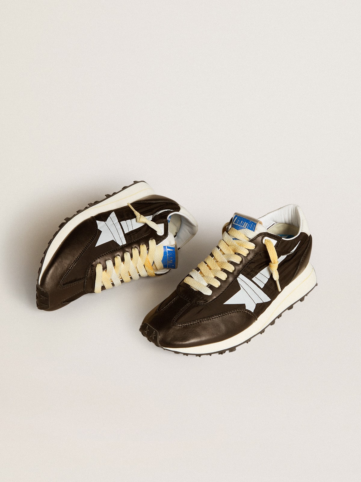 Women’s Marathon with black nylon upper and white star - Golden Goose Women