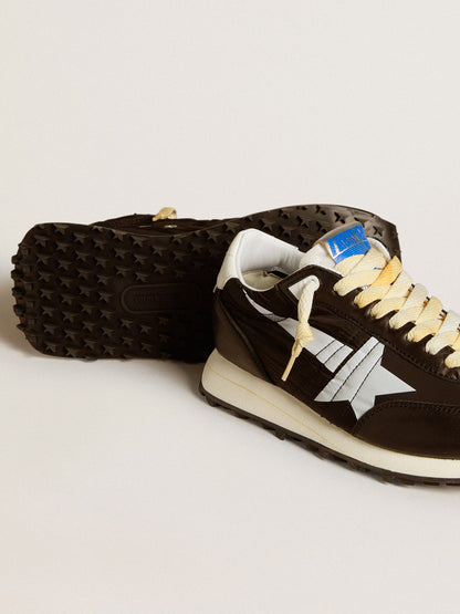 Women’s Marathon with black nylon upper and white star - Golden Goose Women