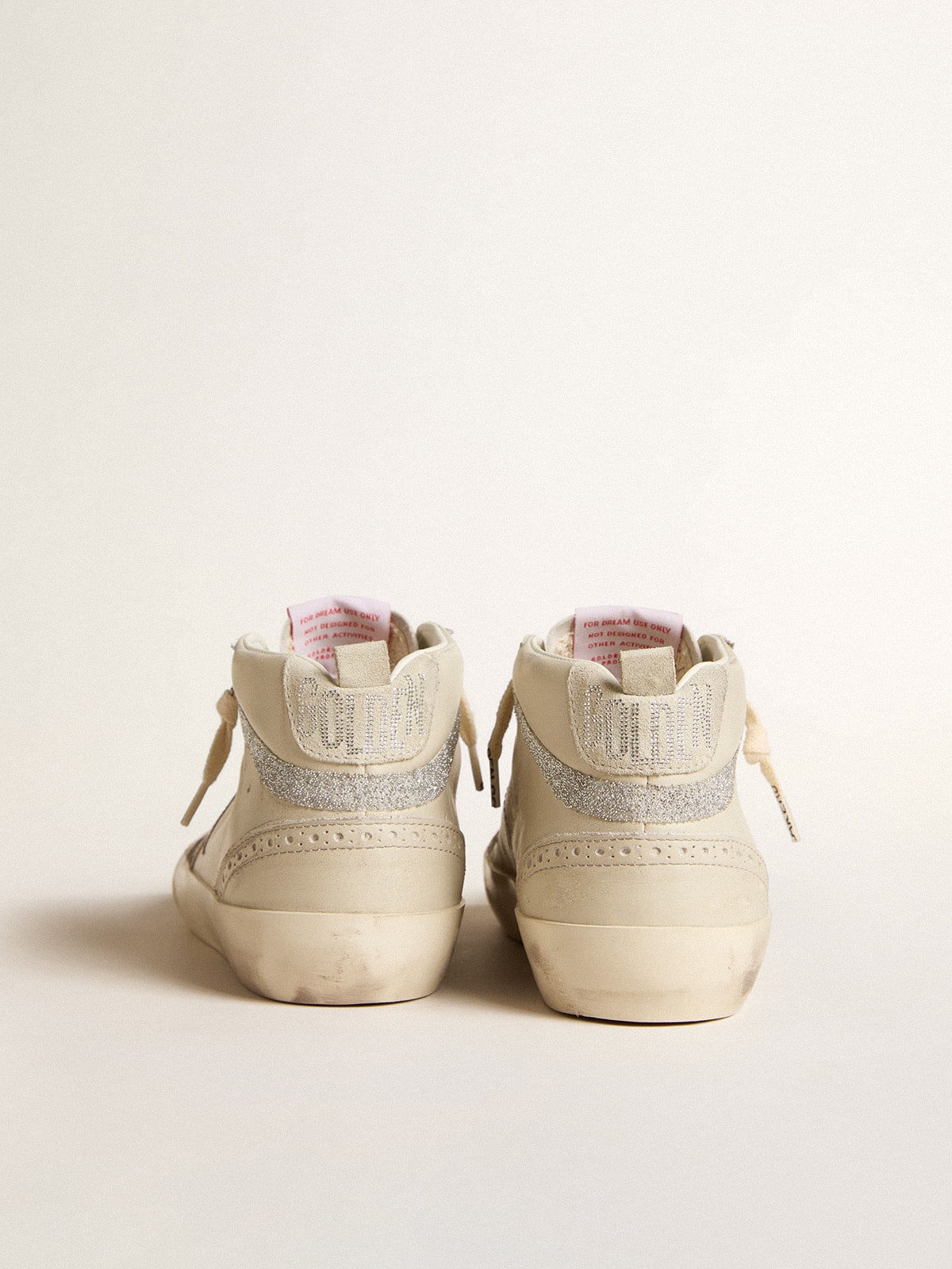 Women's Mid Star LTD with bronze leather star and Swarovski crystal flash - Golden Goose Women
