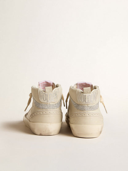 Women's Mid Star LTD with bronze leather star and Swarovski crystal flash - Golden Goose Women
