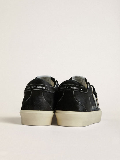 Women's Hi Star in black suede with silver Swarovski crystal star - Golden Goose Women