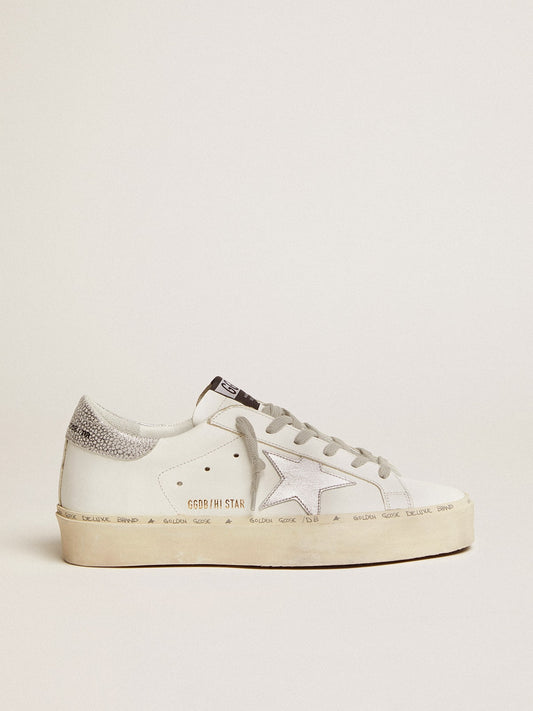 Women’s Hi Star sneakers with silver heel tab | Golden Goose - Golden Goose Women