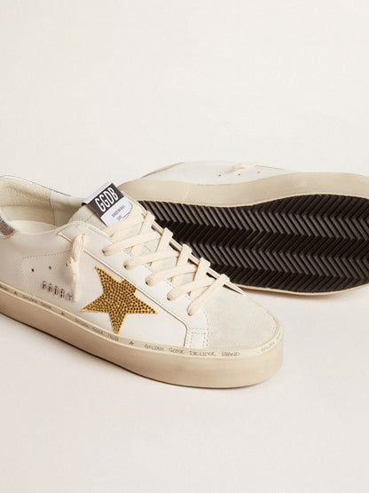 Hi Star with Swarovski crystal star and silver leather heel tab - Golden Goose Women